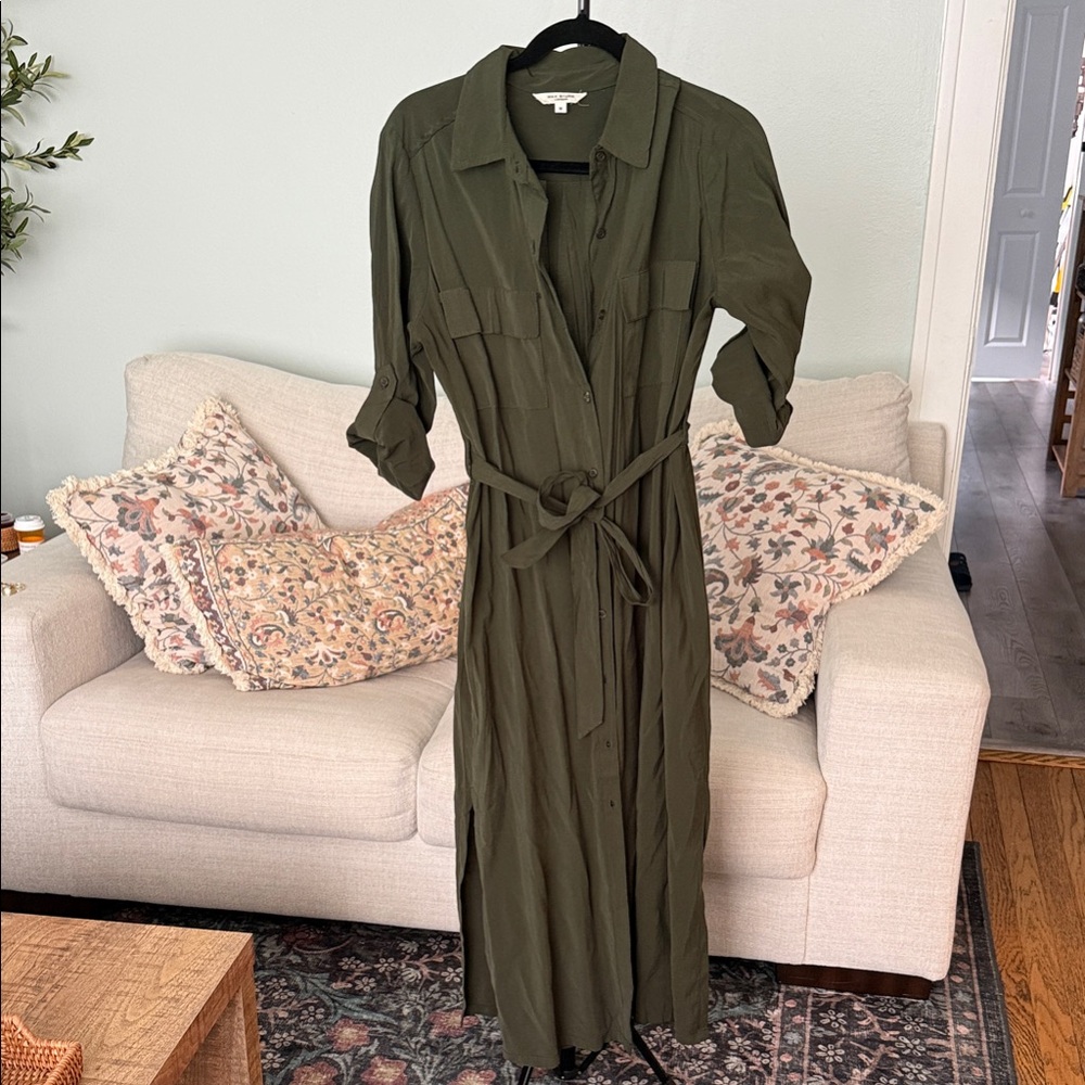 Max Studio Dark Green Midi Dress
